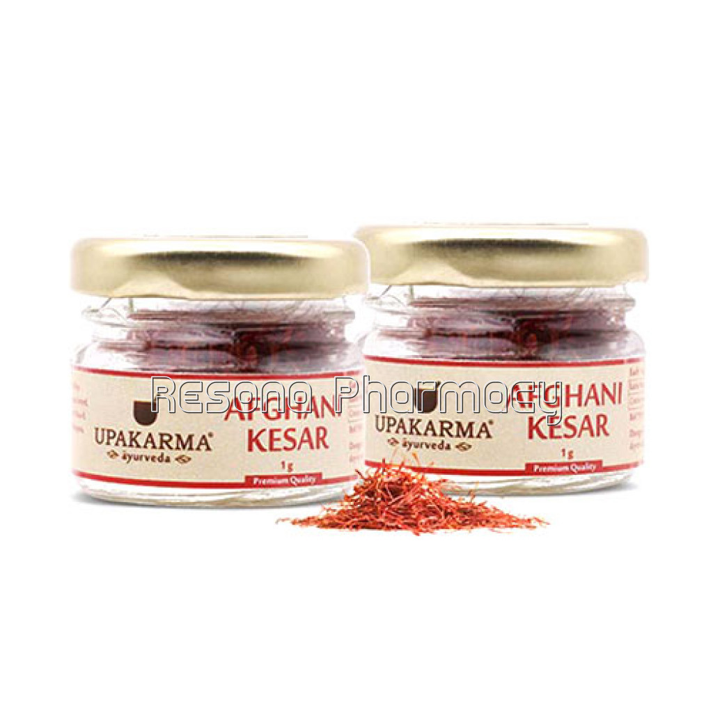 Upakarma Pure, Natural, Finest Aplusplus Grade Afghani Kesar/Saffron 1G – Pack Of 2