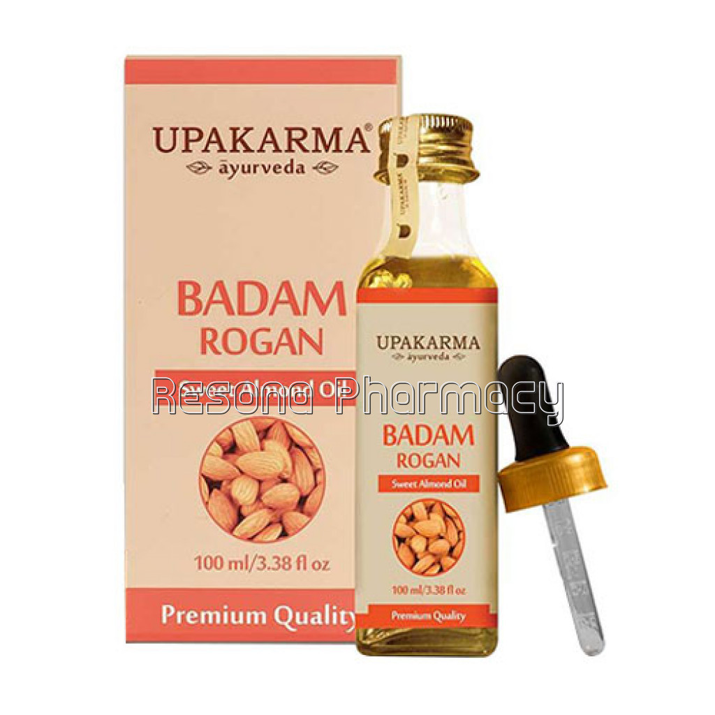 Upakarma Ayurveda Sweet Almond / Badam Rogan Oil 100 Ml – Pack Of 1