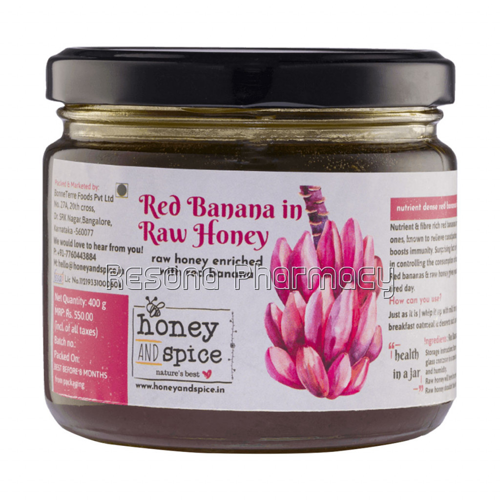 Red Banana In Raw Honey 400Gm