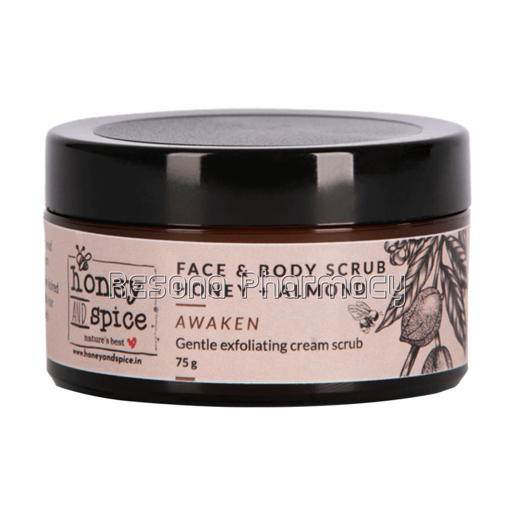 Face and Body Scrub, Honey and Almond 75Gm