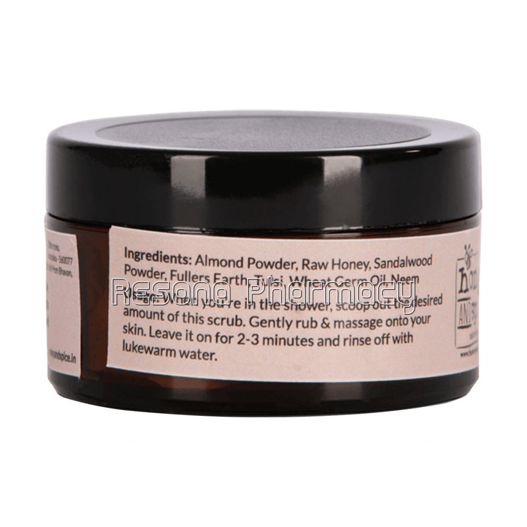 Face and Body Scrub, Honey and Almond 75Gm