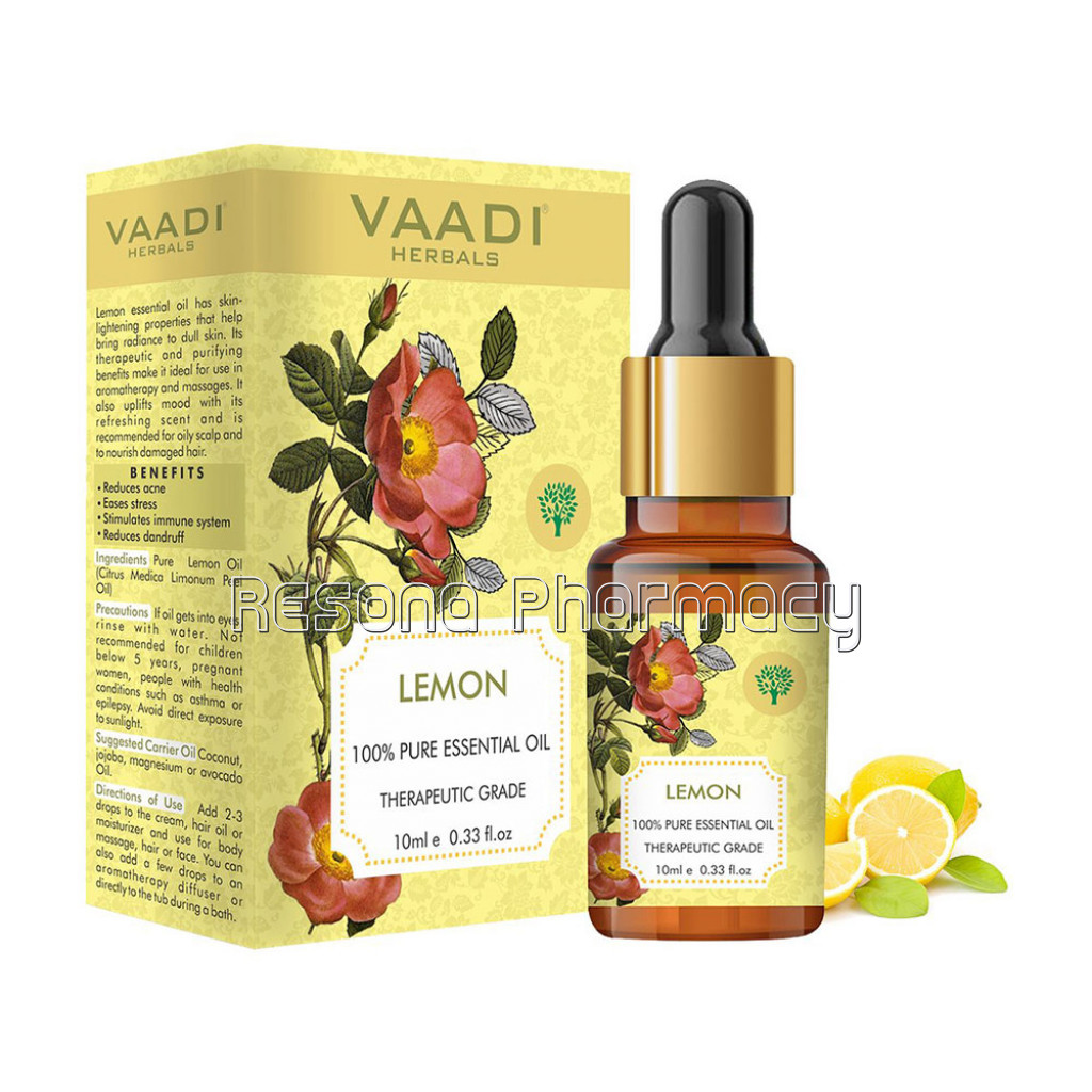Lemon Essential Oil   Lightens Skin, Reduces Dandruff, Uplifts Mood   100% Pure Therapeutic Grade (10 Ml)