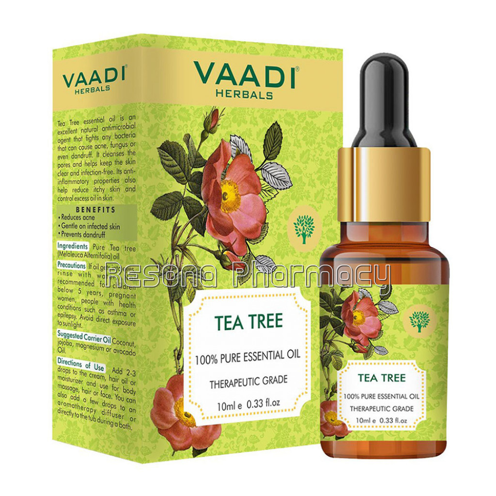 Tea Tree Essential Oil   Reduces Acne, Prevents Dandruff and Hairfall (10 Ml)