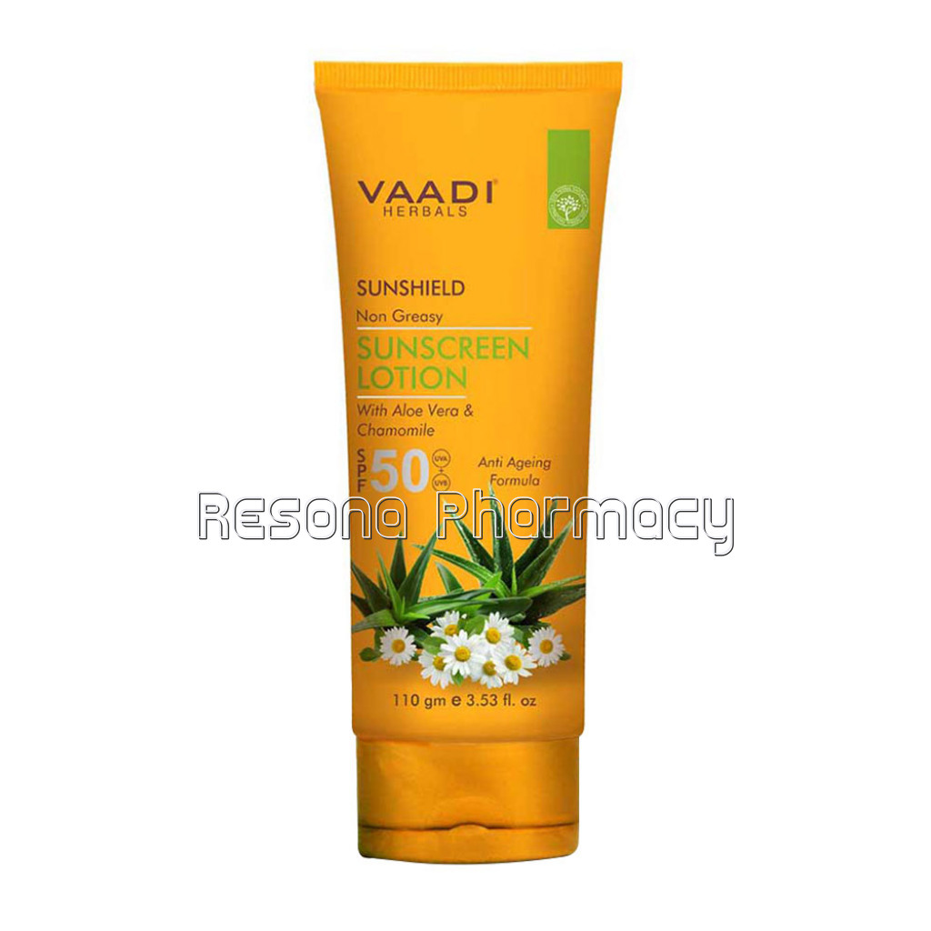 Sunscreen Lotion Spf 50 With Aloe Vera and Chamomile (110 Ml)