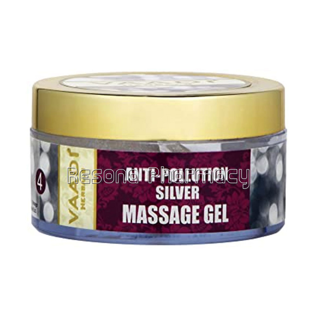 Silver Massage Gel   Pure Silver Dust and Sandalwood Oil (50 Gms)