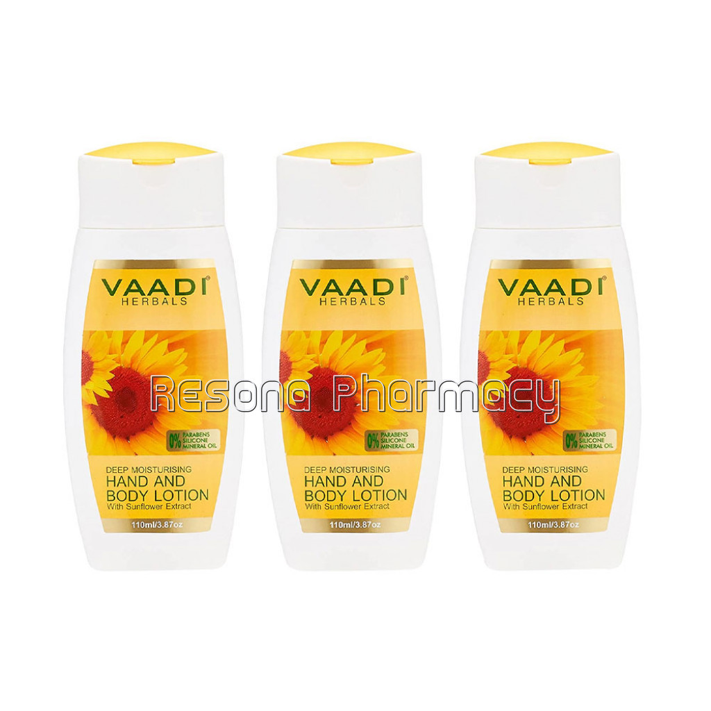 Pack Of 3 Hand and Body Lotion With Sunflower Extract (110 Ml X 3)