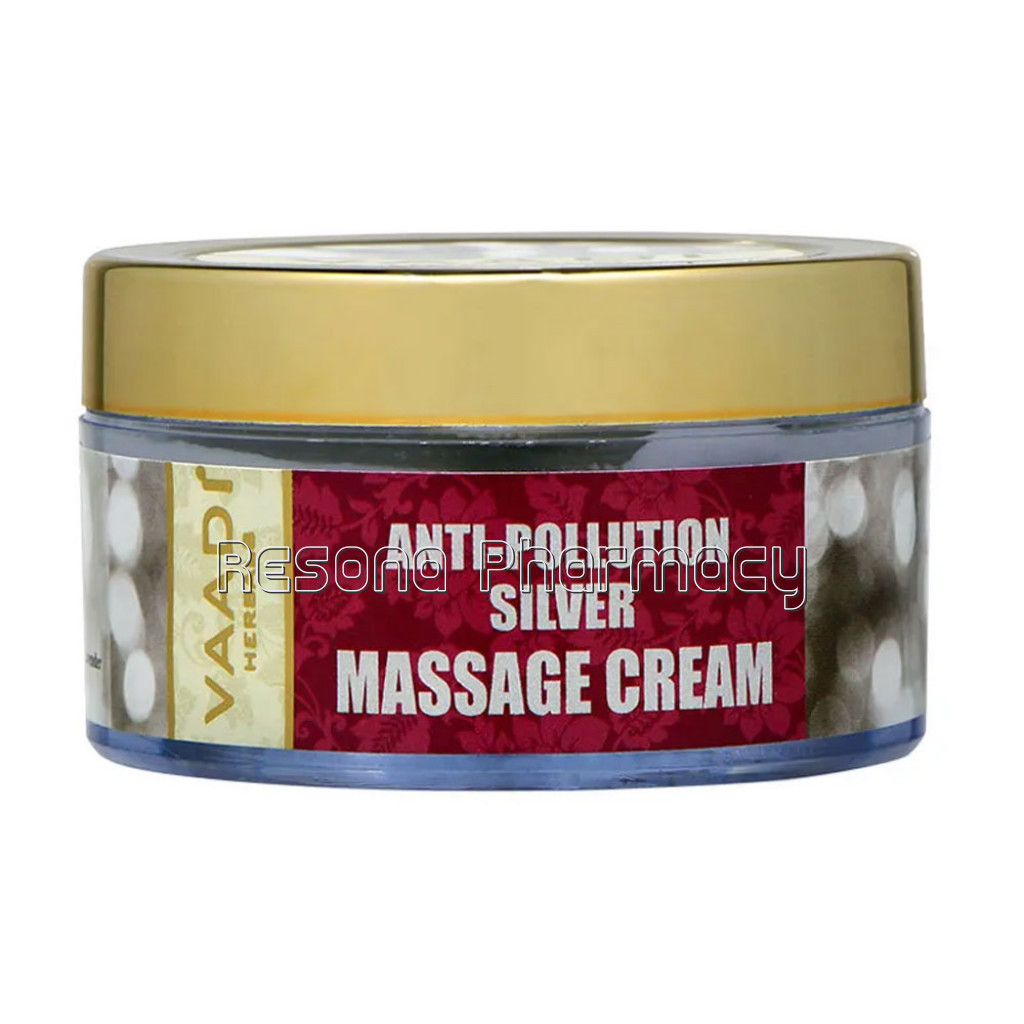 Silver Massage Cream   Pure Silver Dust and Rosemary Oil (50 Gms)