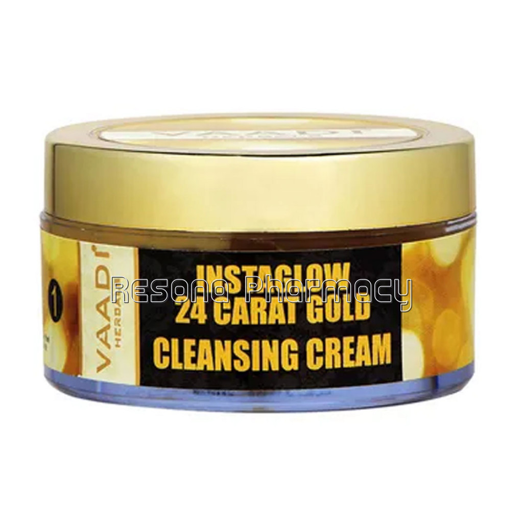 24 Carat Gold Cleansing Cream   Marigold Oil and Wheatgerm Oil (50 Gms)