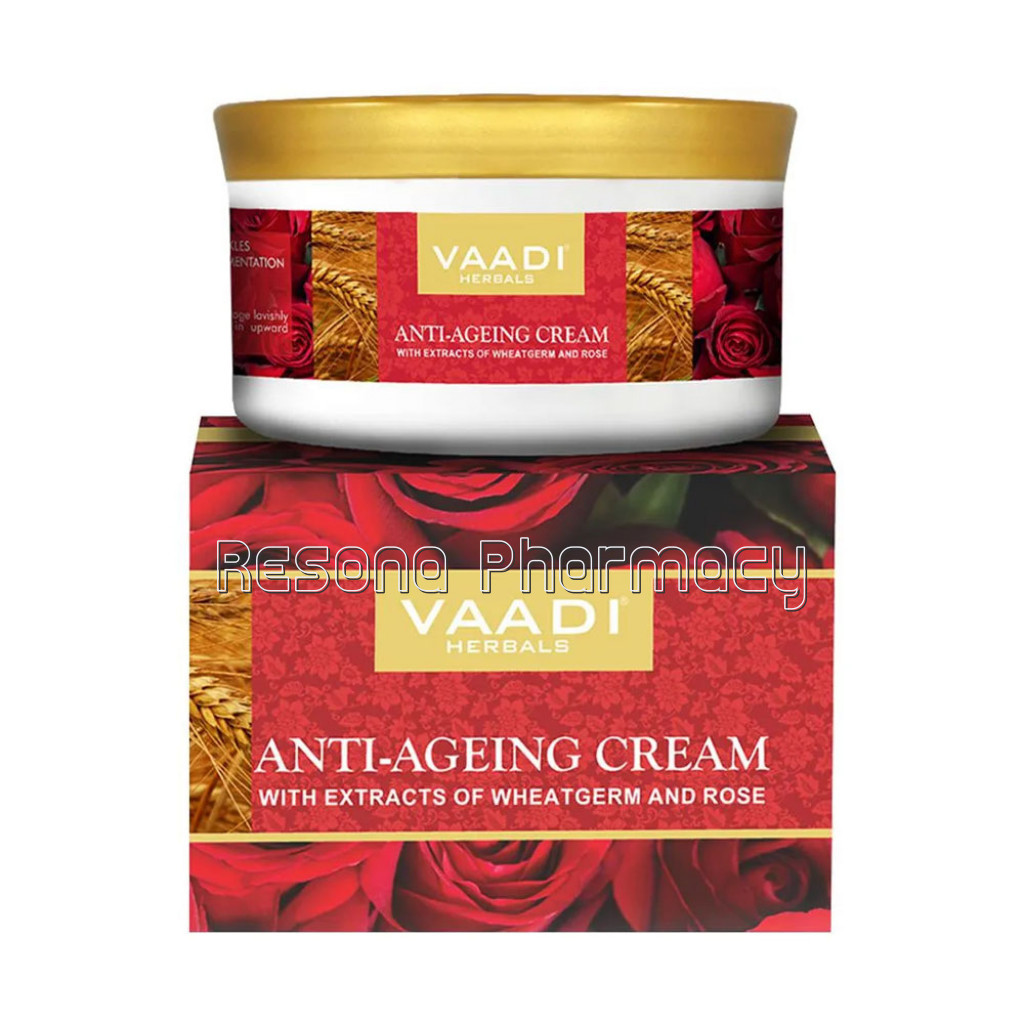 Anti Ageing Cream With Extracts Of Almonds, Wheatgerm And Rose (150 Gms)