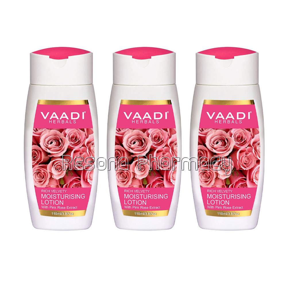 Pack Of 3 Moisturising Lotion With Pink Rose Extract (110 Ml X 3)
