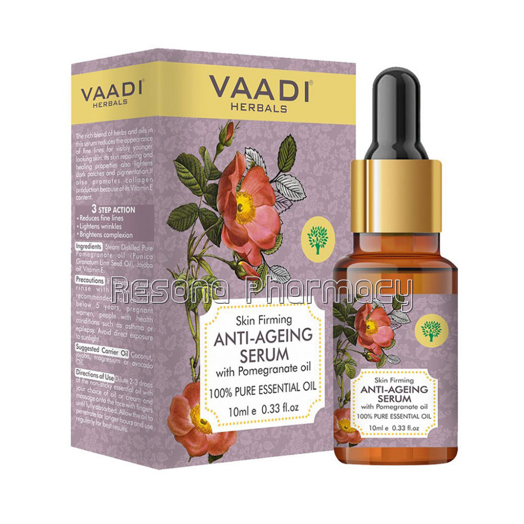 Vitamin E Anti Ageing Serum With Pomegranate Oil   Reduces Fine Lines, Lightens Wrinkles and Brightens Complexion (10 Ml)