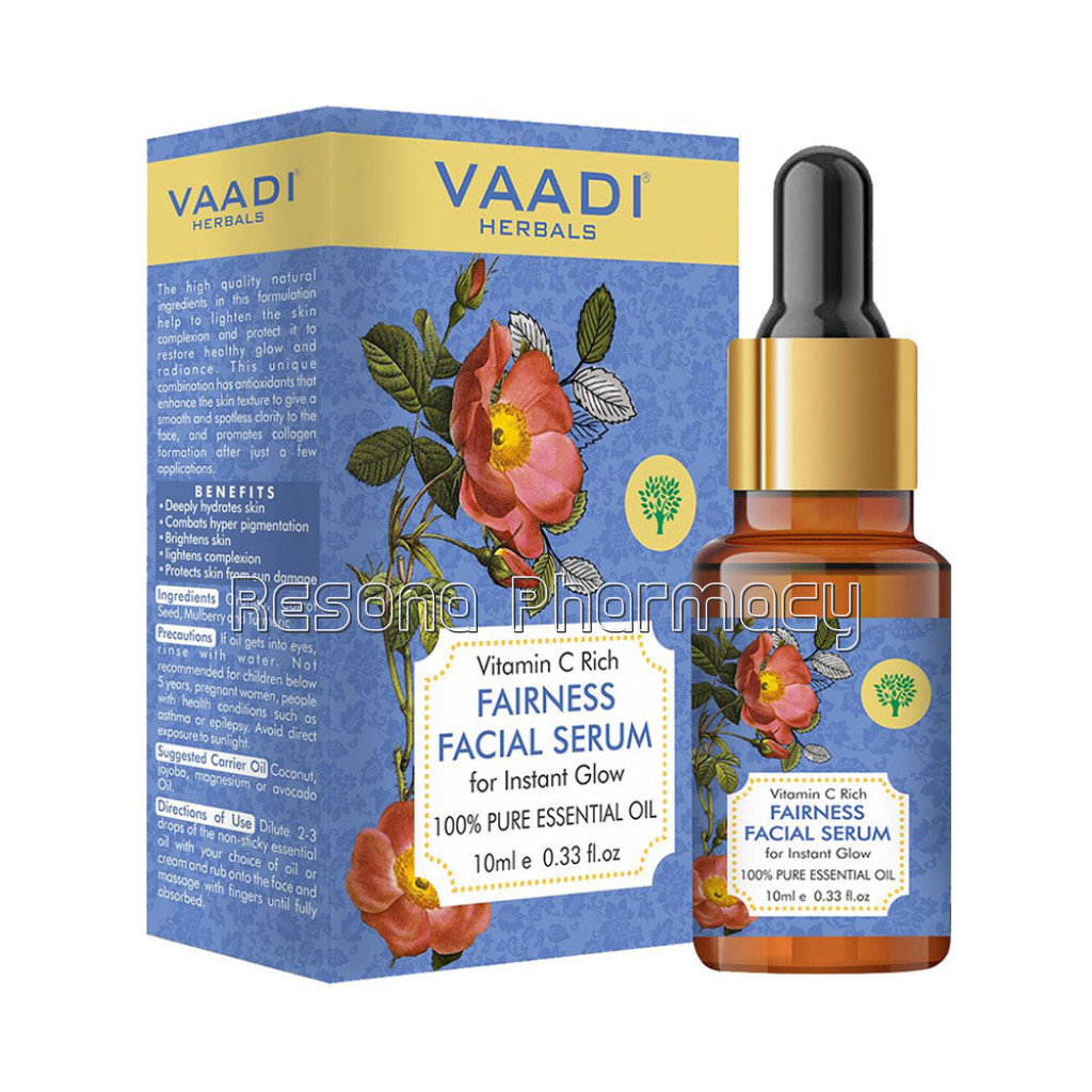 Vitamin C Fairness Facial Serum   Brightens Skin, Lightens Complexion, Protects From Sun Damage (10 Ml)