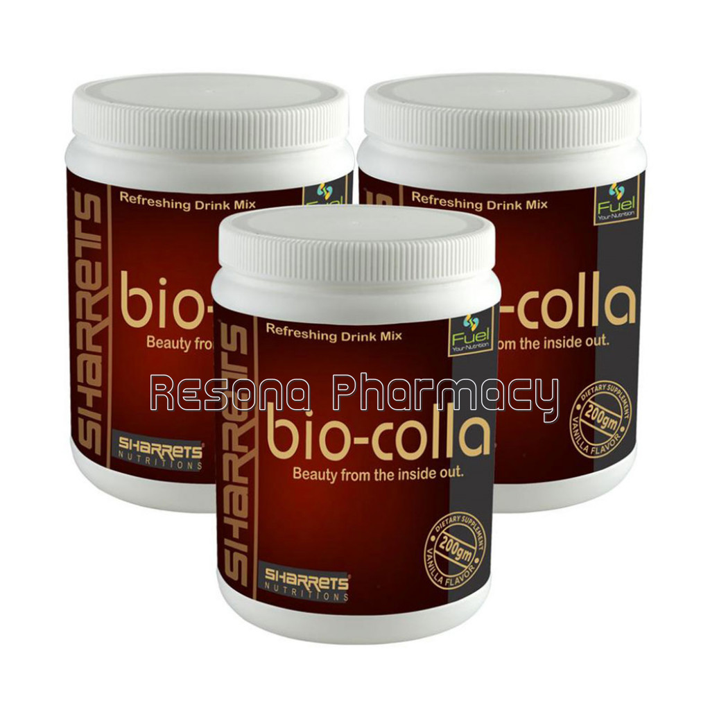 Biocolla  Biotin Collagen Supplement 200Gm Vanilla Pack Of 3