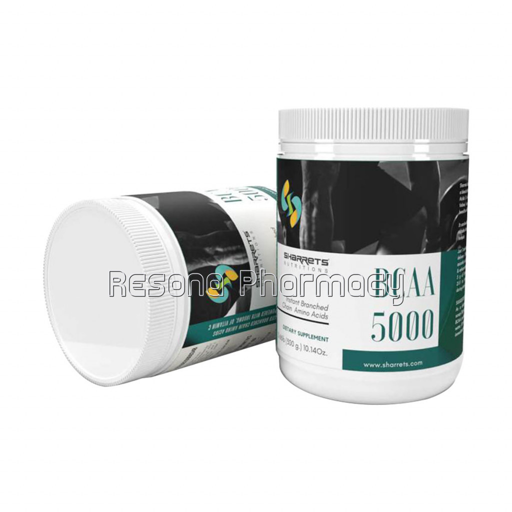 Branched Chain Amino Acids 5000 Powder 300Gm Pack Of 2