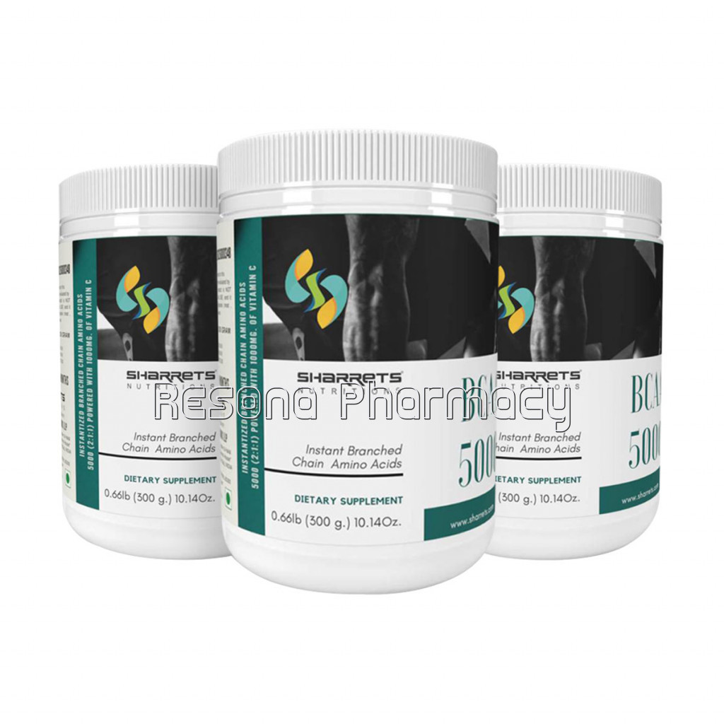 Branched Chain Amino Acids 5000 Powder 300Gm Pack Of 3