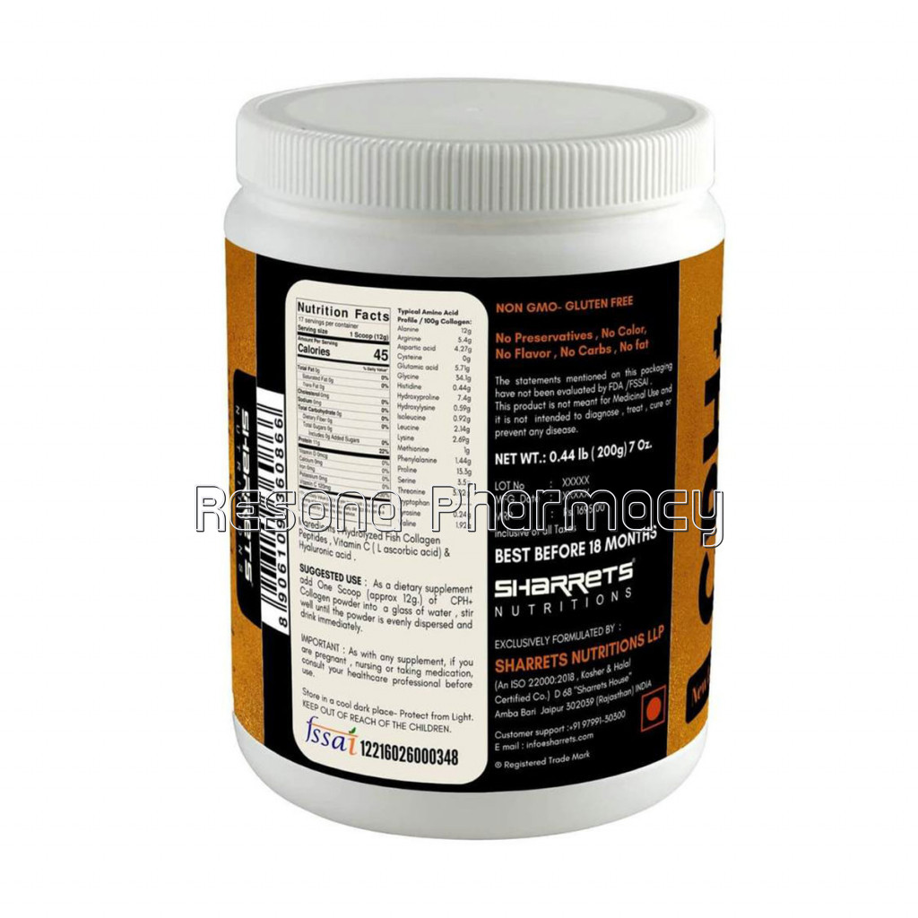 Cphplus Fish Collagen Supplement 200Gm Unflavored