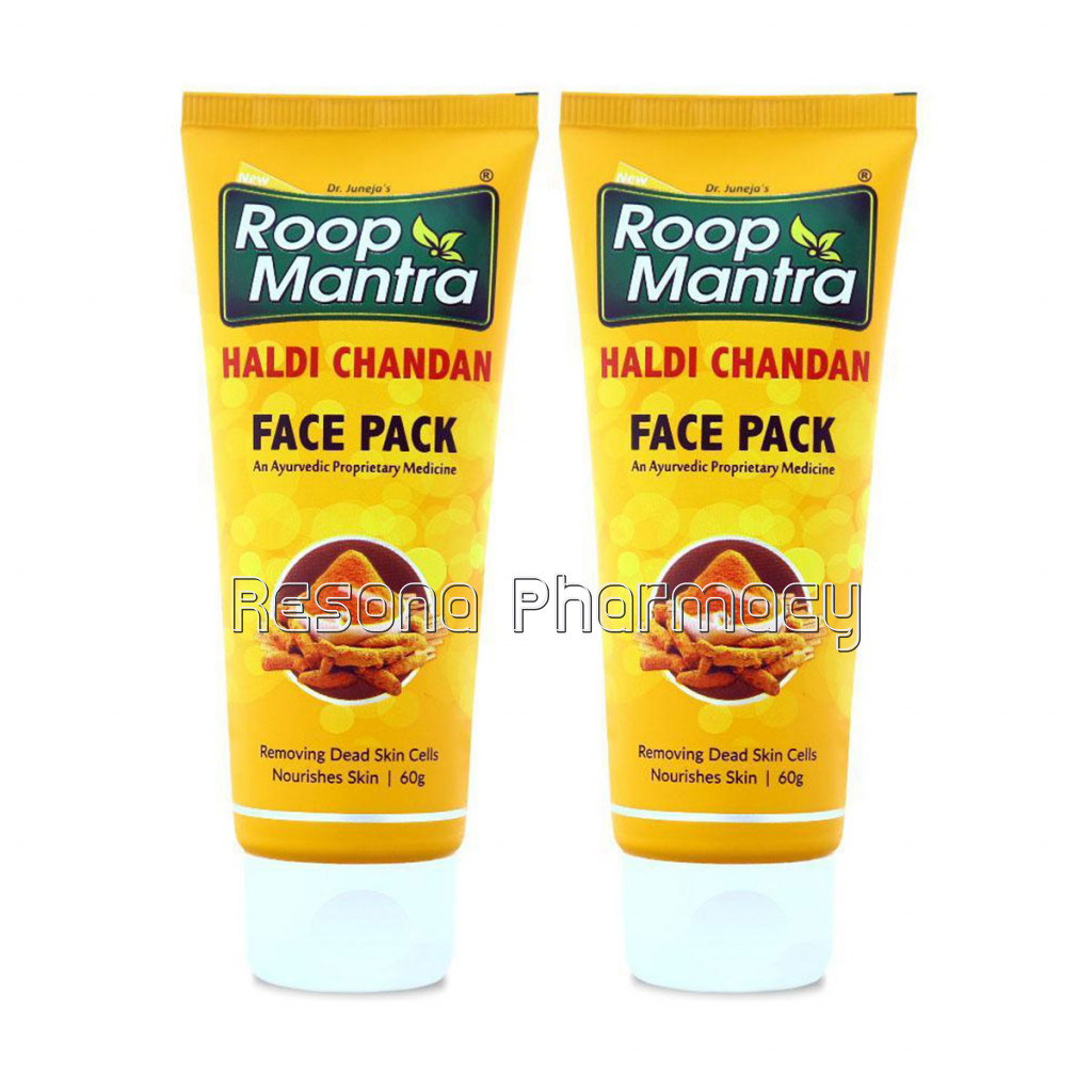 Roop Mantra Haldi Chandan Face Pack 60Gm Pack Of 2