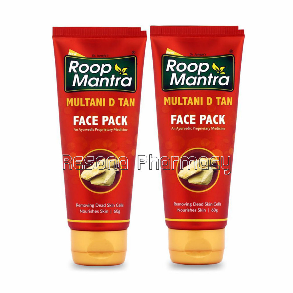 Roop Mantra Multani D Tan Face Pack 60Gm Pack Of 2