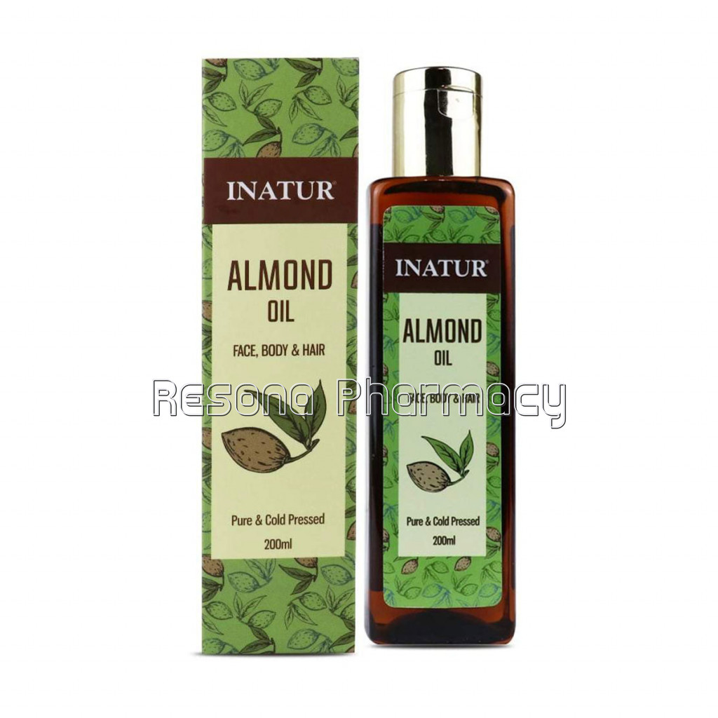 Almond Oil  Cold Pressed Oil ,Skin Nourisher, Treats Hair Damage,Hair Fall and Excellent Massage Oil 200Ml