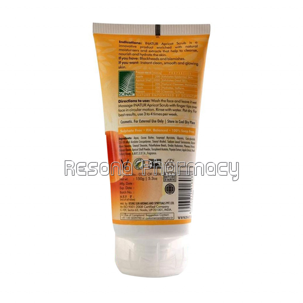 Apricot Scrub For Face And Body Smoothens Skin, Improves Complexion 150Gm