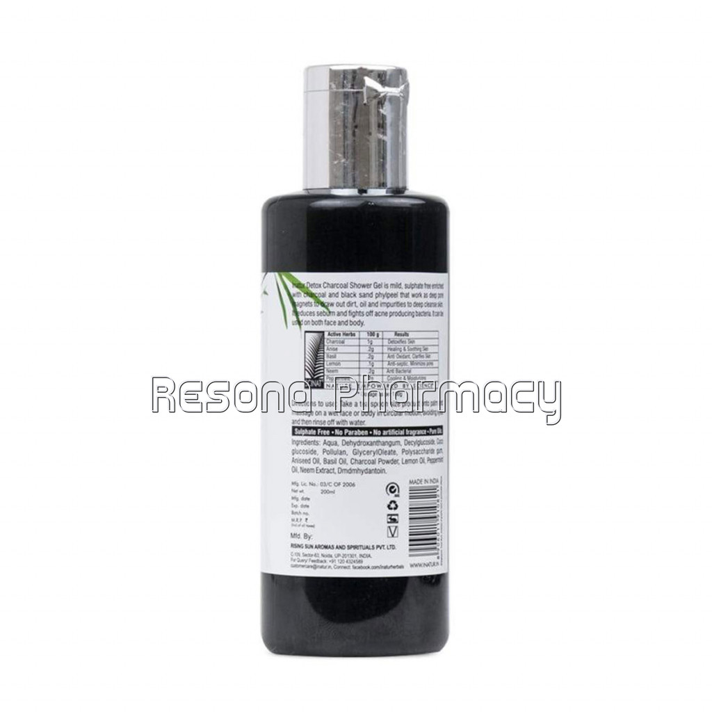 Detox Charcoal Shower Gel   Deep Cleansing and Refreshing 200Ml