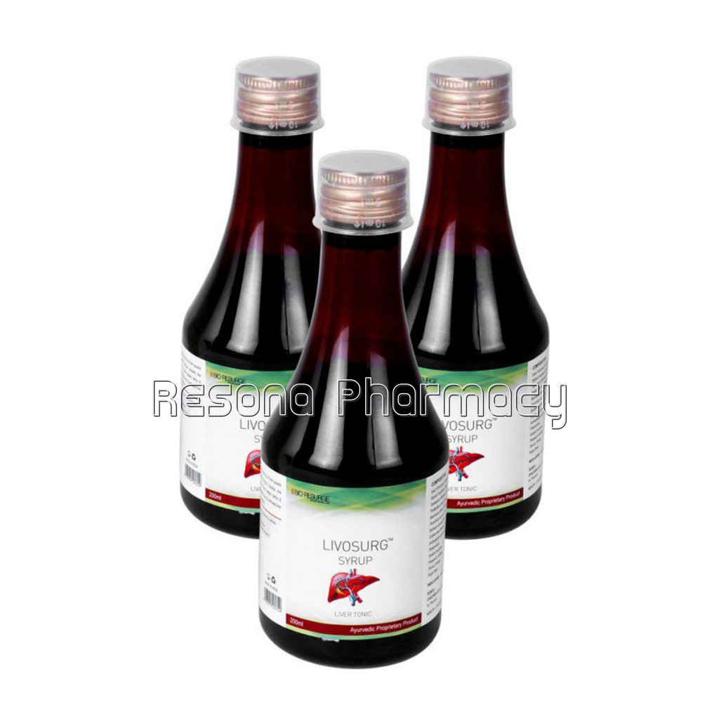 Livosurg Syrup For Liver Health – Improves Cell Function And Increases Immunity| Liver Protector And Detoxifier, Fatty Liver Tonic For Detox Pack Of 3