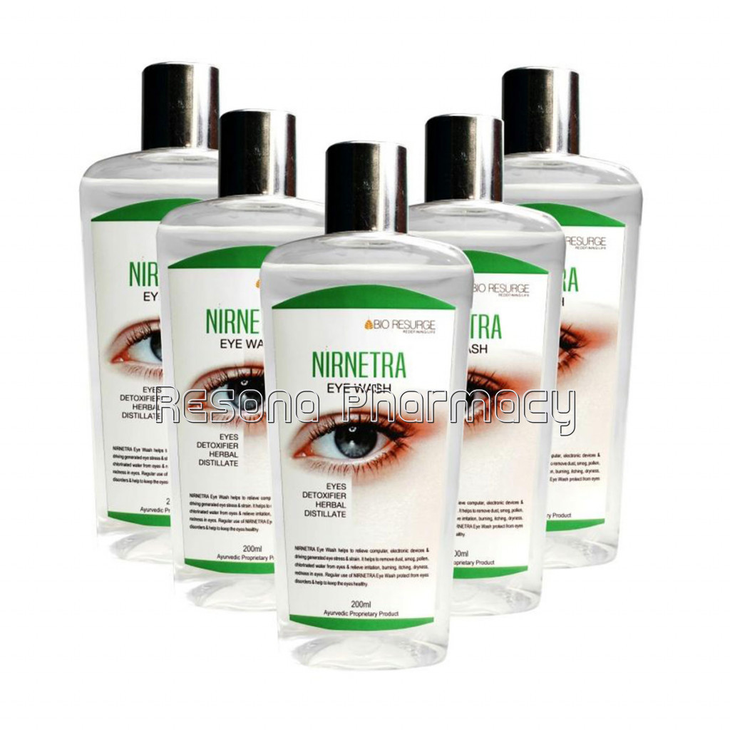Nirnetra Advanced Eye Relief Eye Wash For Fatigue, Squinting , Watering Eyes And Eyes Pain Pack Of 5