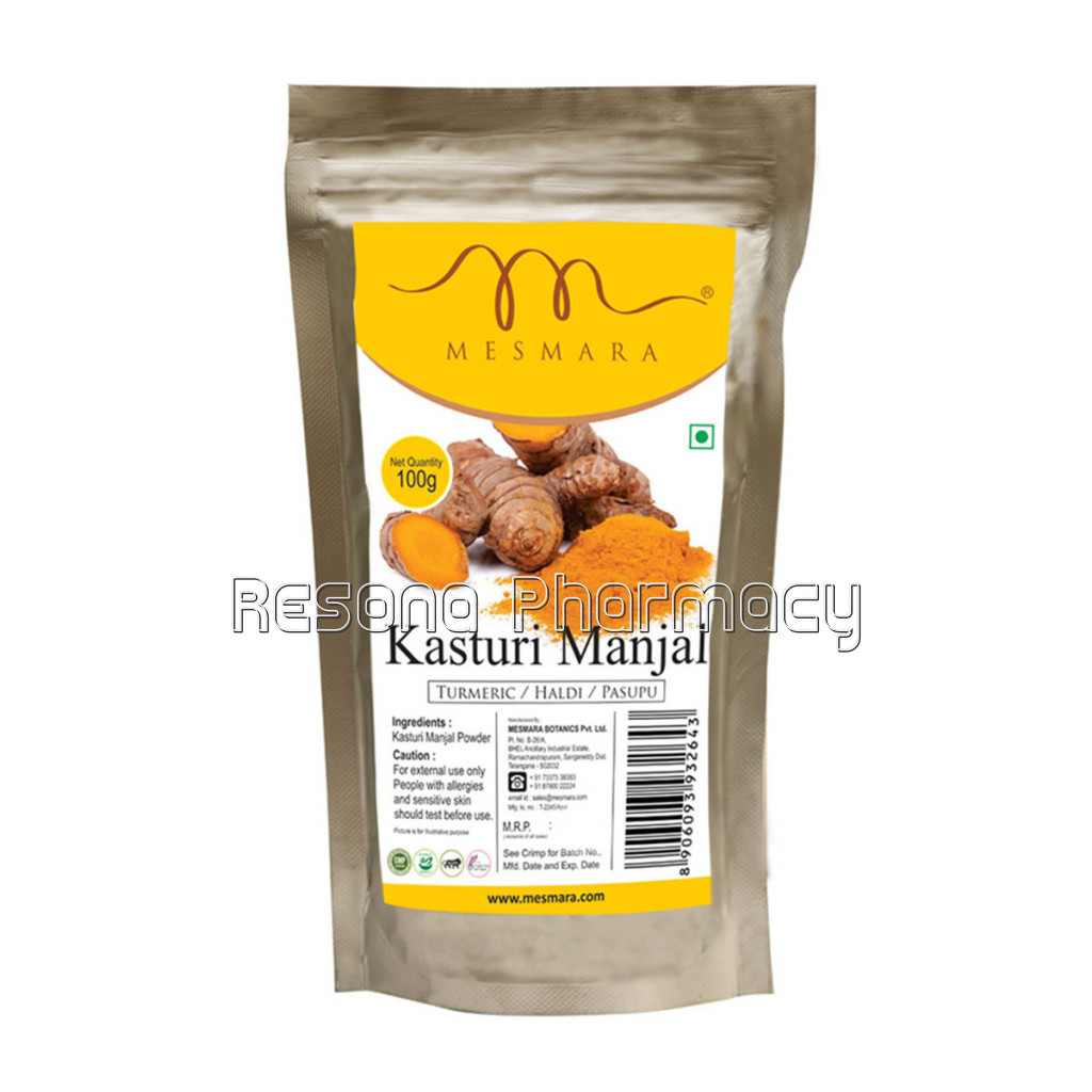 Mesmara Kasturi Manjal Powder 150G (Kasthuri Haldi | Curcuma Aromatica | Wild Turmeric)
