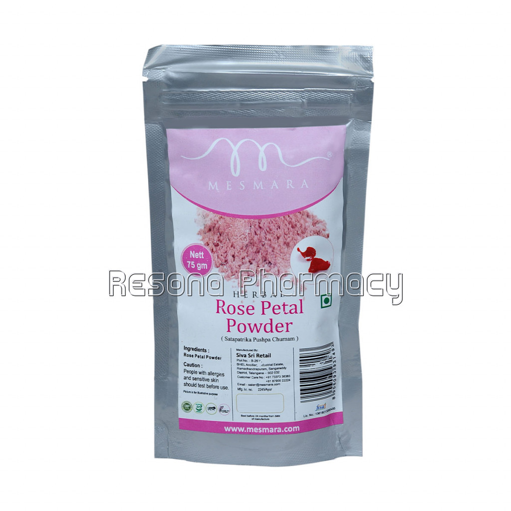 Mesmara Herbal Rose Petal Powder, 75G