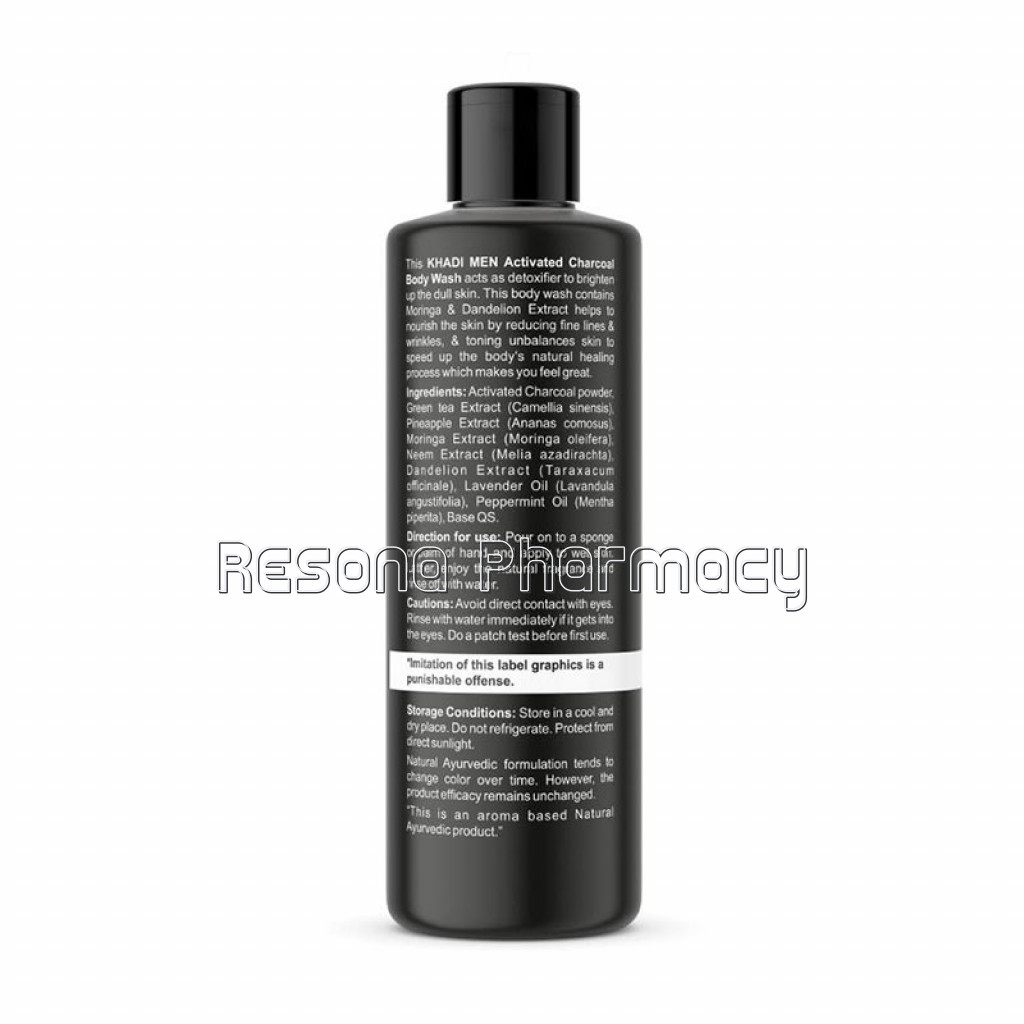 Khadi Men Activated Charcoal Body Wash