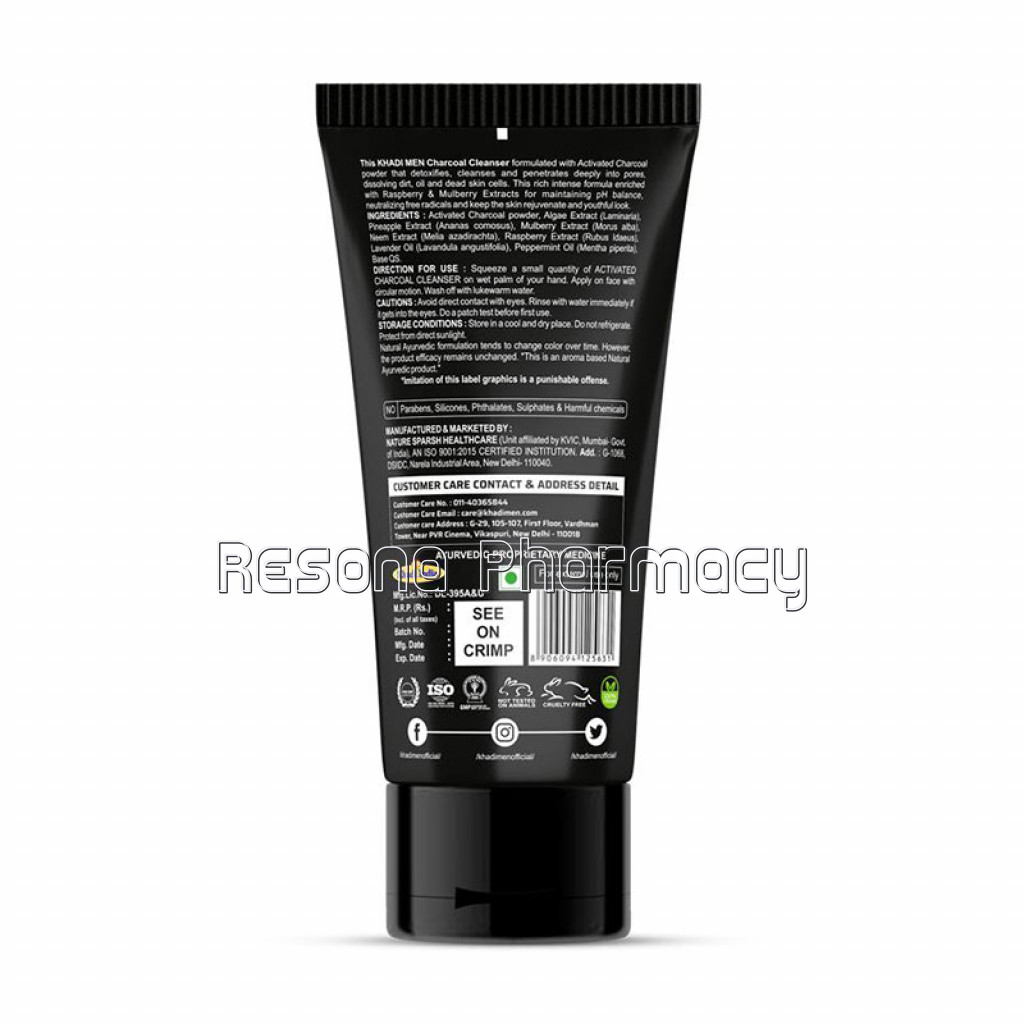 Khadi Men Charcoal Cleanser