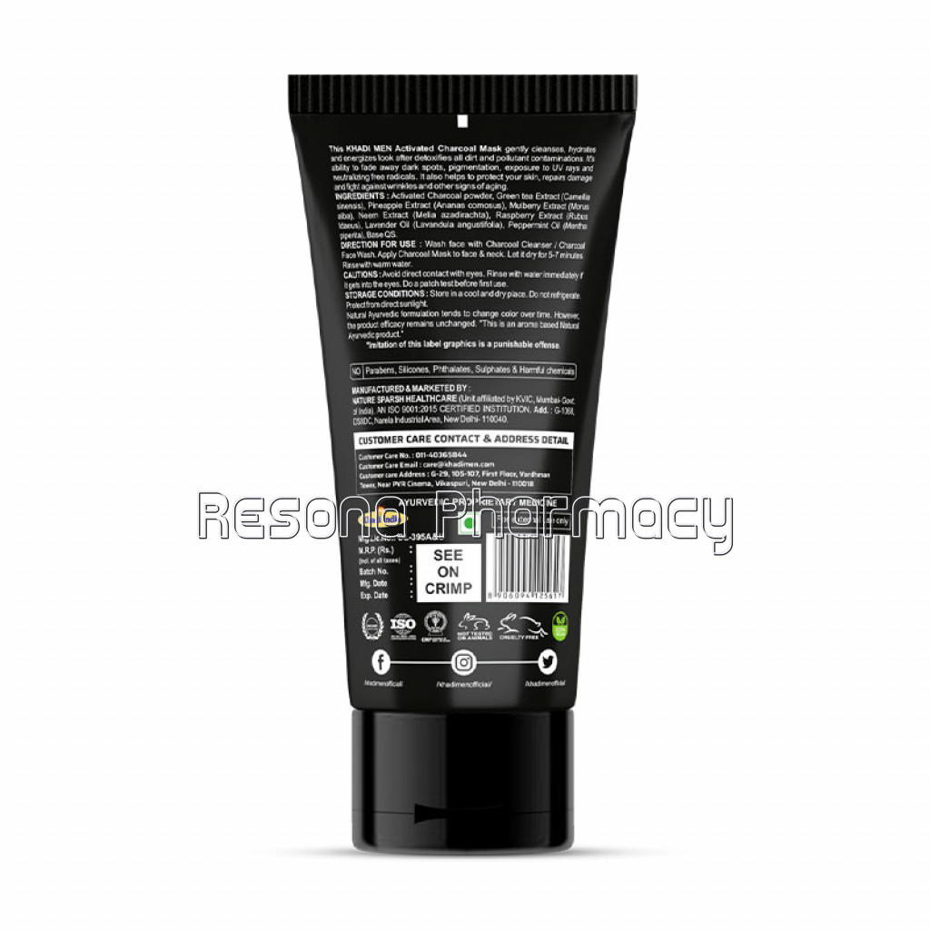 Khadi Men Charcoal Mask