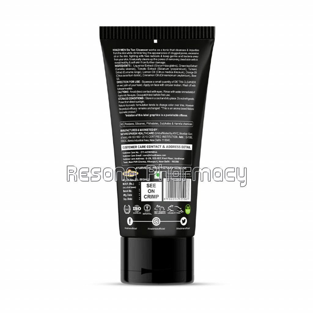Khadi Men De Tan Cleanser