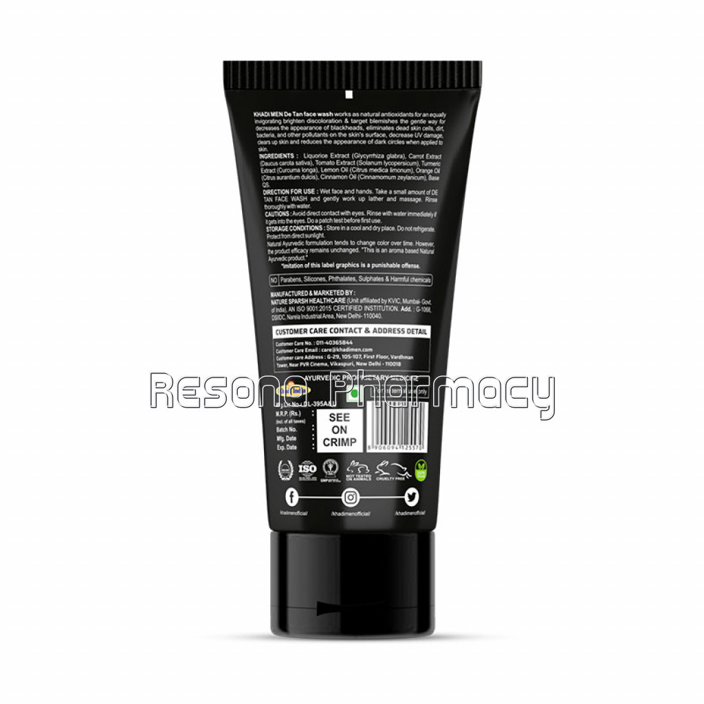 Khadi Men De Tan Face Wash