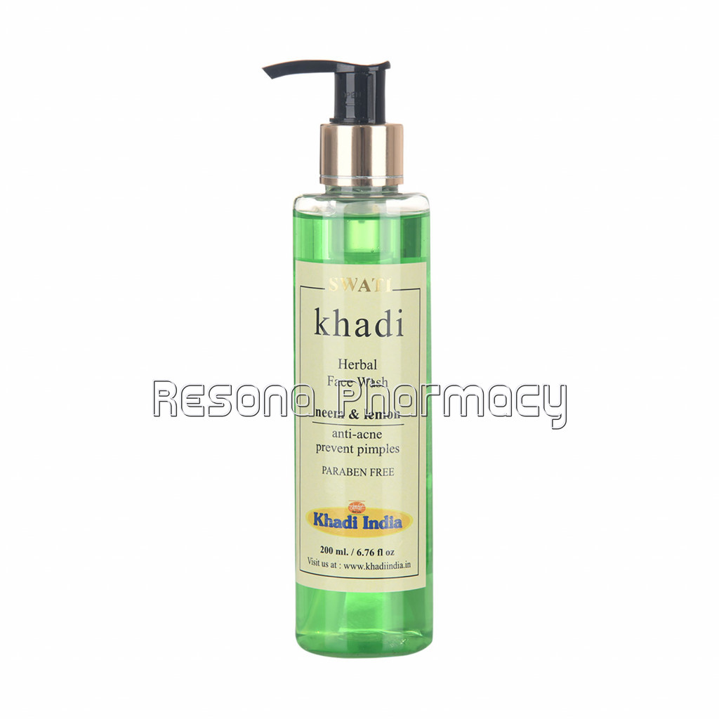 Khadi   Ayurvedic Facewash   Neem and Lemon