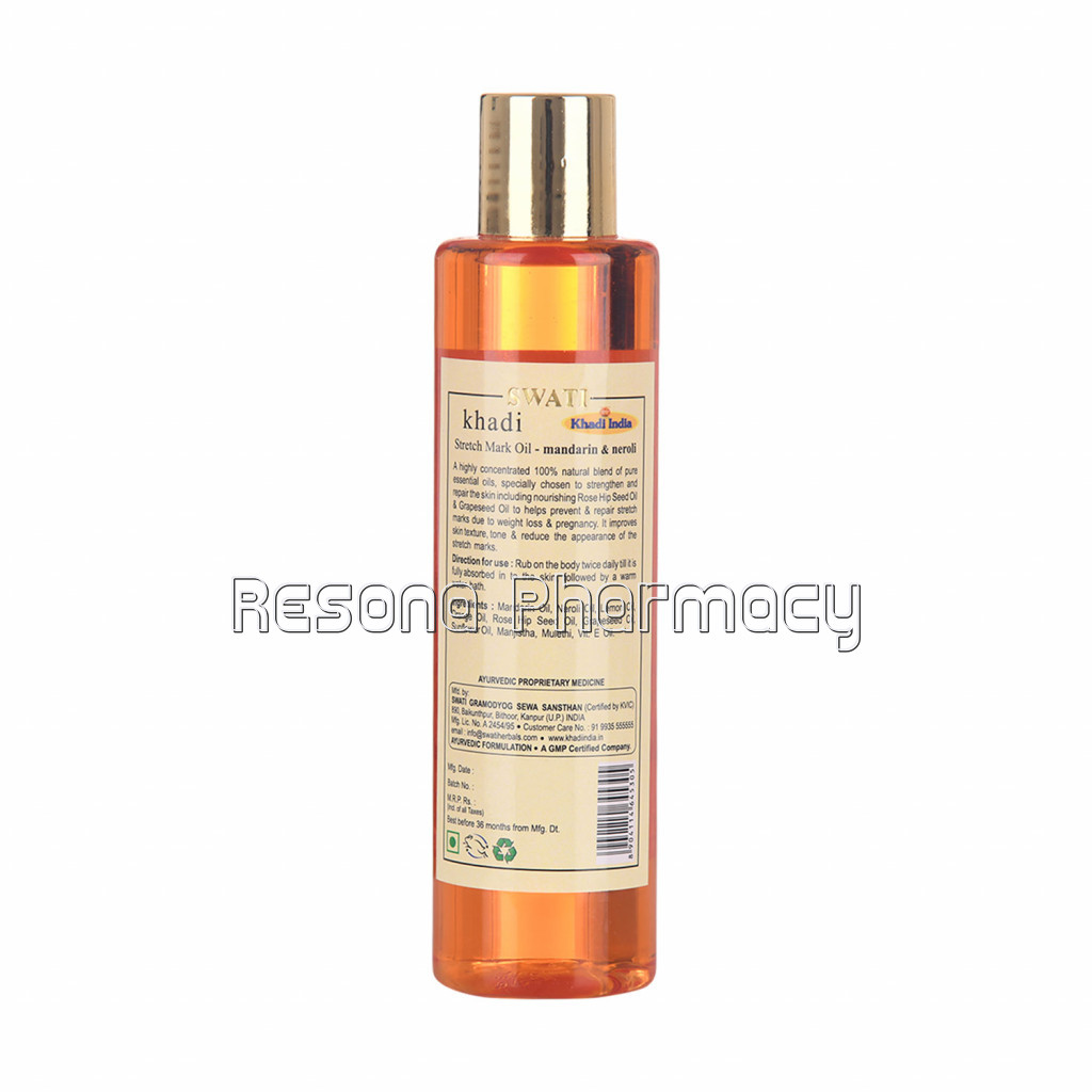Khadi   Ayurvedic Stretch Mark Tail   Mandarin and Neroli