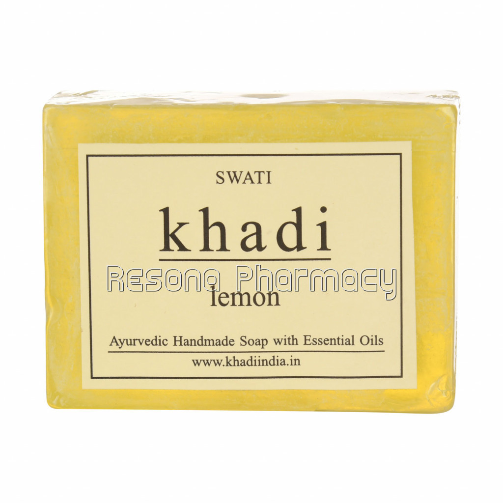 Khadi Swati Ayurvedic Handmade Soap Lemon