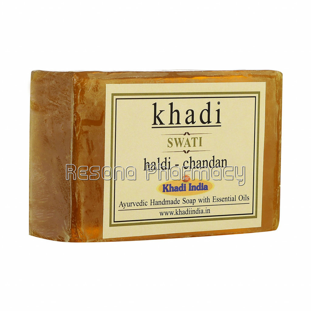 Khadi Swati Ayurvedic Handmade Soap Haldi Chandan