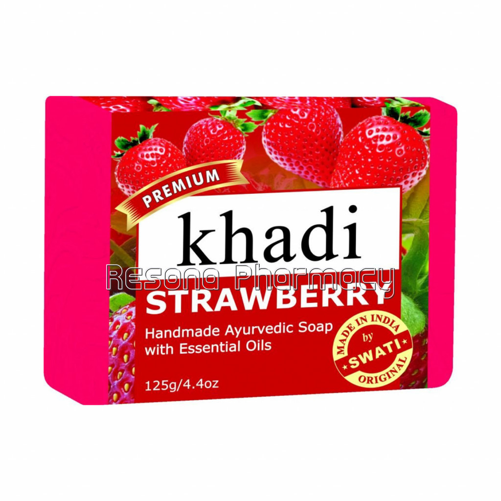 Khadi Premium Strawberry Soap 125 Gm
