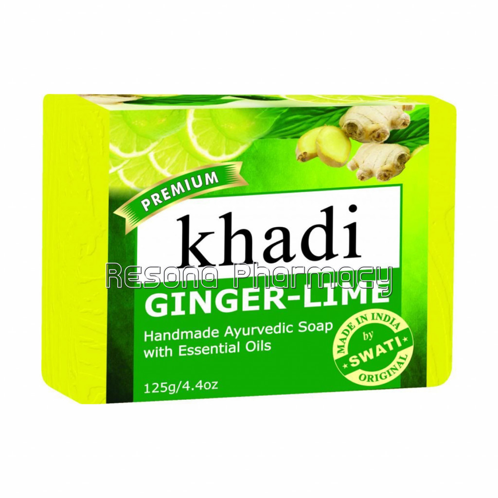 Khadi Premium Ginger Lime Soap 125 Gm.