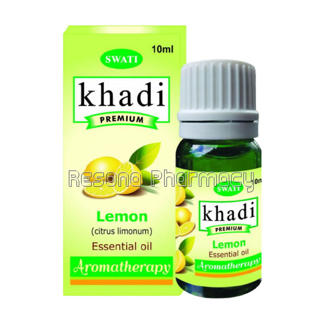 Khadi Premium Essential Oil Lemon (Citrus Limonum) 10 Ml
