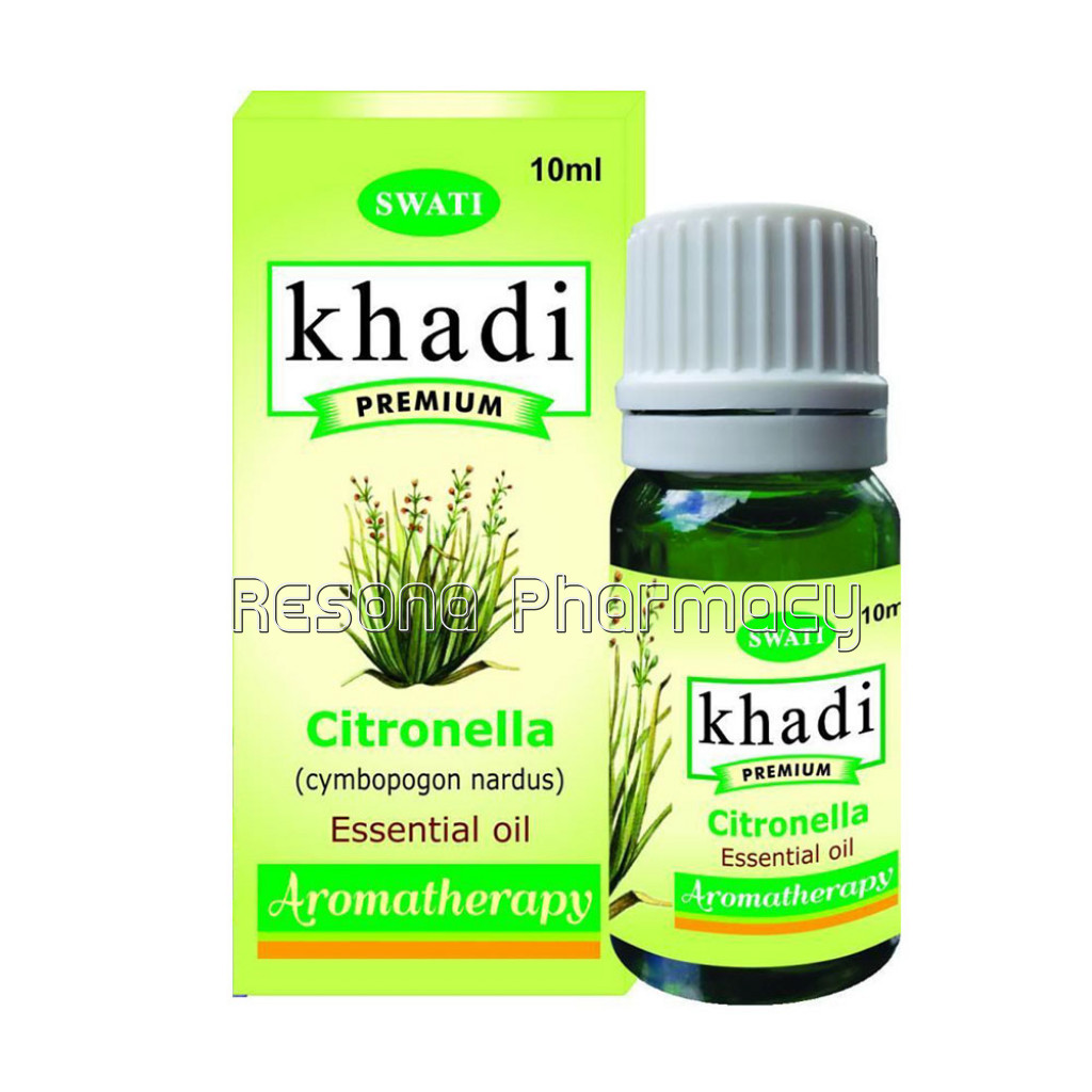 Khadi Premium Essential Oil Citronella (Cymbopogon Nardus) 10 Ml