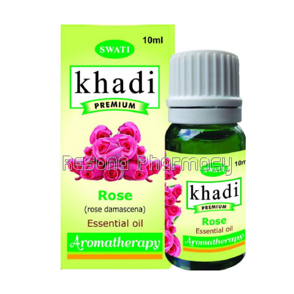 Khadi Premium Essential Oil Rose (Rose Damascena) 10 Ml