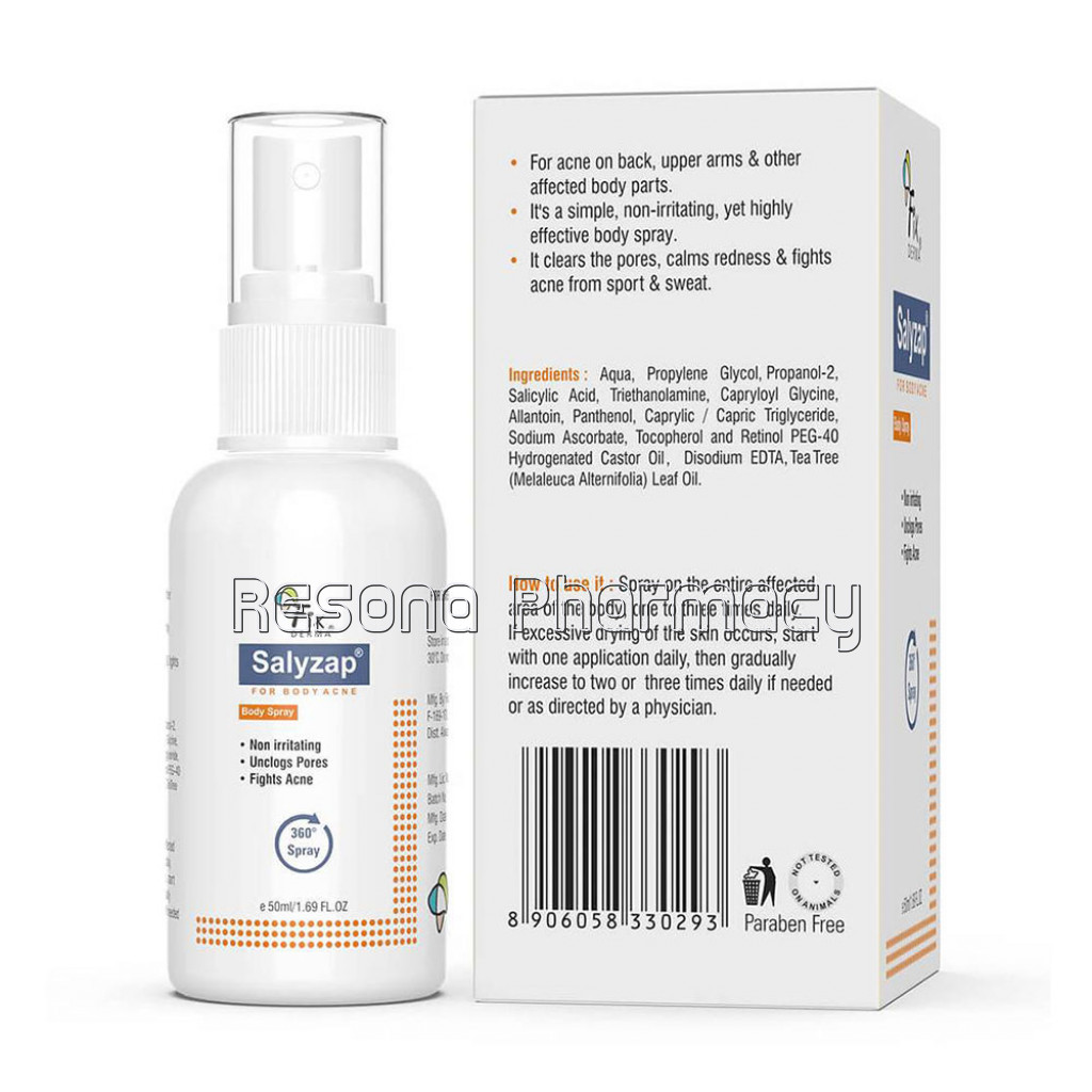 Salyzap Spray For Body Acne