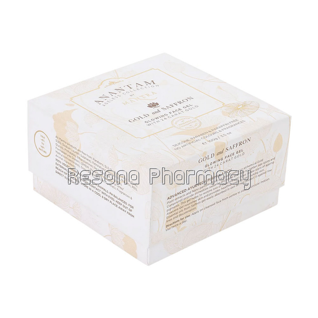 Gold And Saffron Glowing Face Gel With 24 Carat Gold