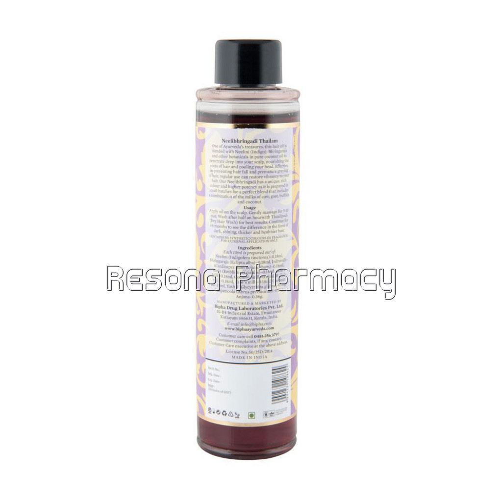Neelibringhadi Thailam  Ayurveda Hair Oil For Long And Lustrous Hair 175 Ml