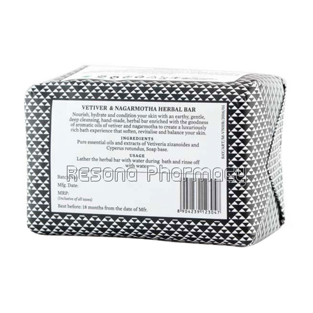 Vetiver and Nagarmotha Herbal Bar   Revitalising and Balancing Bath Experience For Men