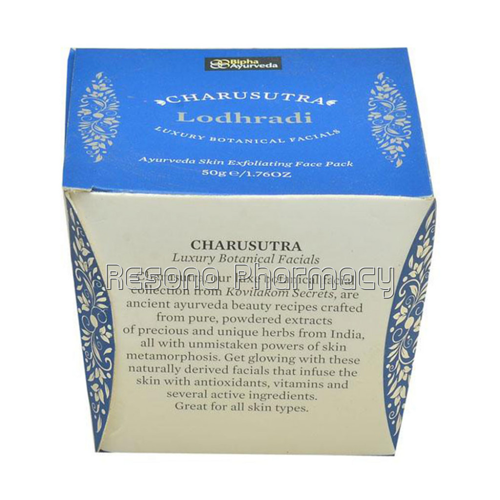 Charusutra Lodhradi   Ayurveda Skin Exfoliating Face Pack