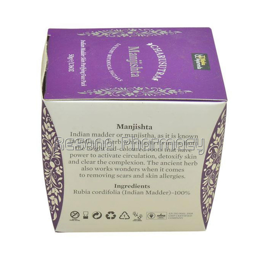 Charusutra Manjishta   Indian Madder Skin Purifying Face Pack