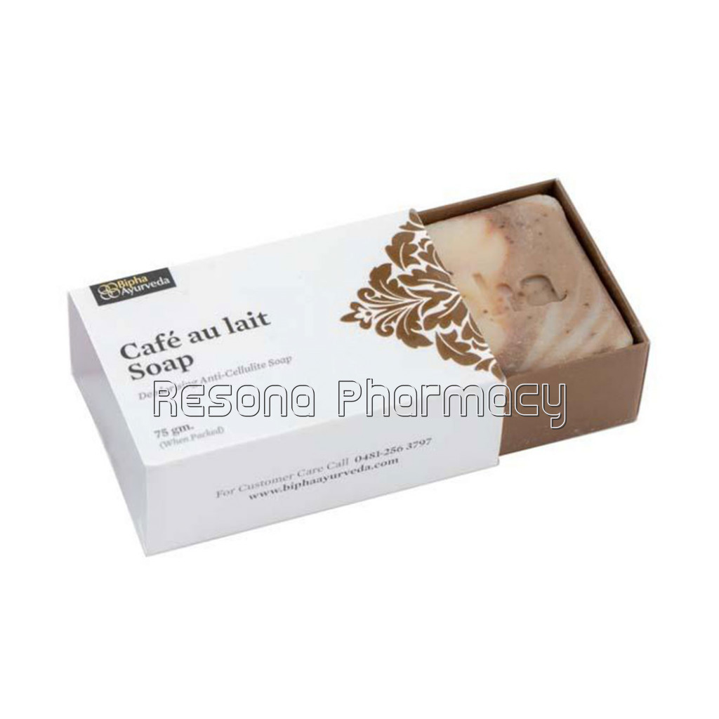 Cafe Au Lait Soap 75 Gm   Deodorising Anti Cellulite Soap